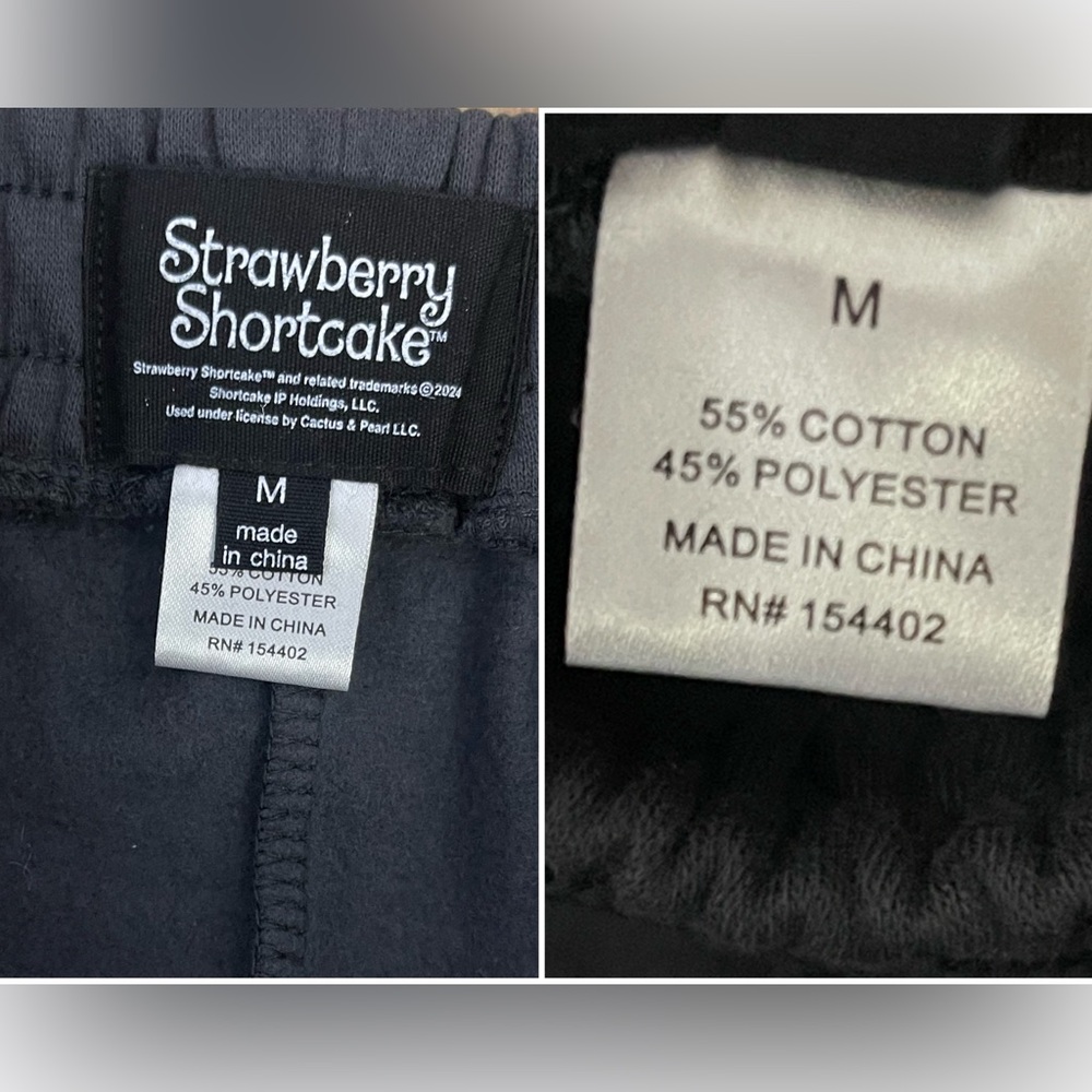 NWT Strawberry Shortcake Dark Grey 2 Piece Sweatsuit TikTok Famous/Viral Trend - Picture 7 of 12